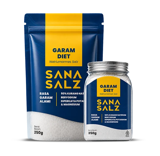 Kemasan Sanasalz Jar dan Pouch